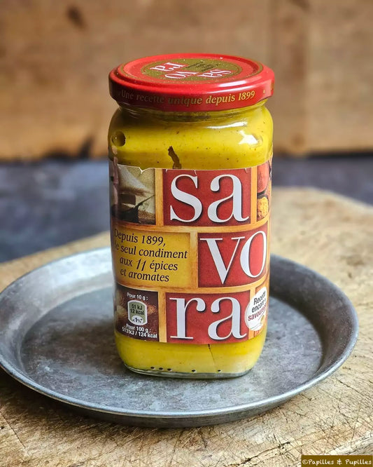 Amora Savora French Mustard with Spices, 385 g - Pack of 2