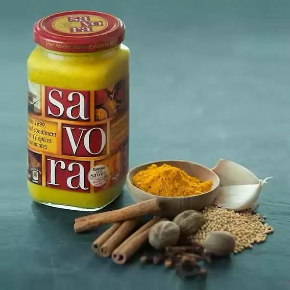 Amora Savora French Mustard with Spices, 385 g - Pack of 2