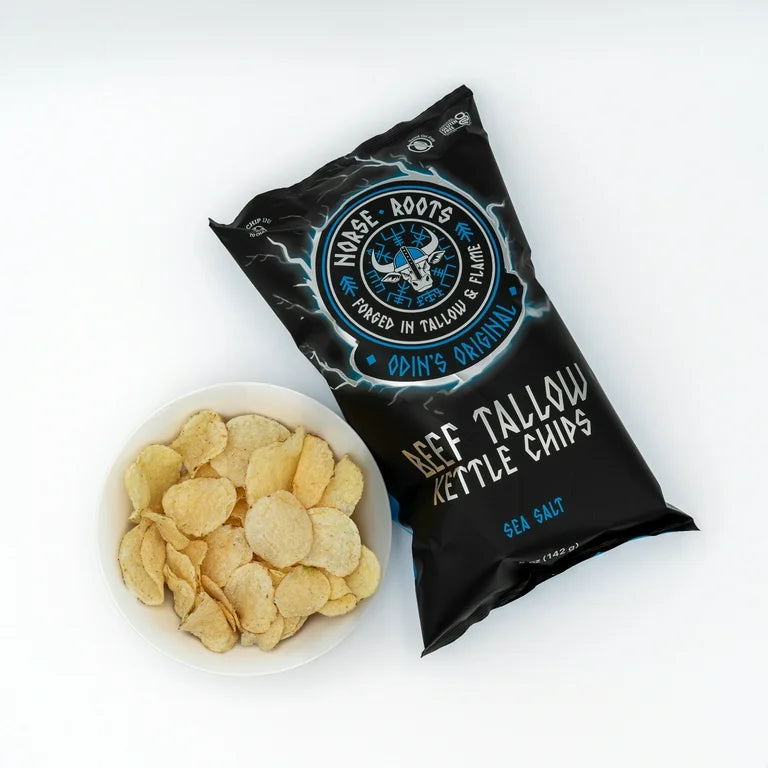 Beef Tallow Kettle Chips Variety Pack - Seed Oil Free, Gluten Free, Pack of 6