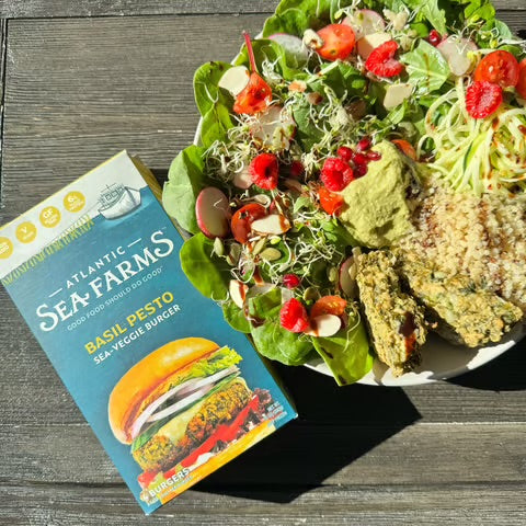 Atlantic Sea Farms Basil Pesto Sea Veggie Burger, 2.5 oz - 24/Case