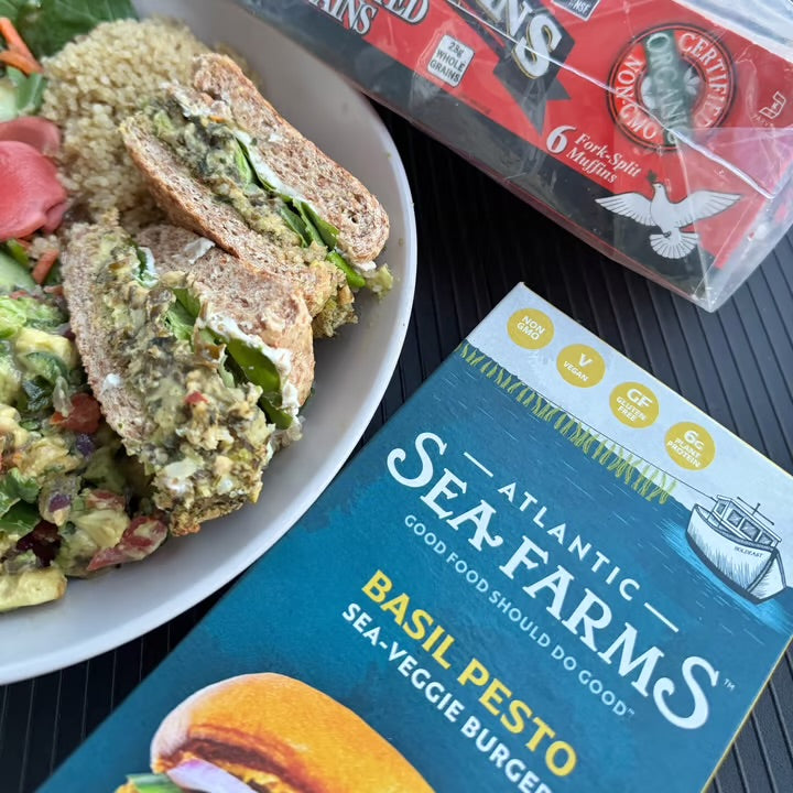 Atlantic Sea Farms Basil Pesto Sea Veggie Burger, 2.5 oz - 24/Case