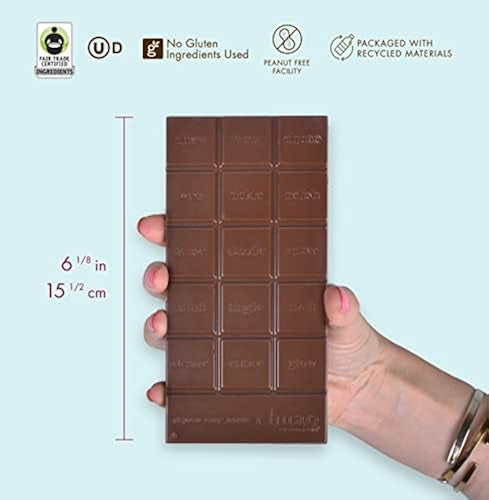 Chuao Chocolatier Taste the Joy Mini Gourmet Chocolate Bar Gift Box | Milk and Dark Chocolate Variety Sampler -16 Mini Bars