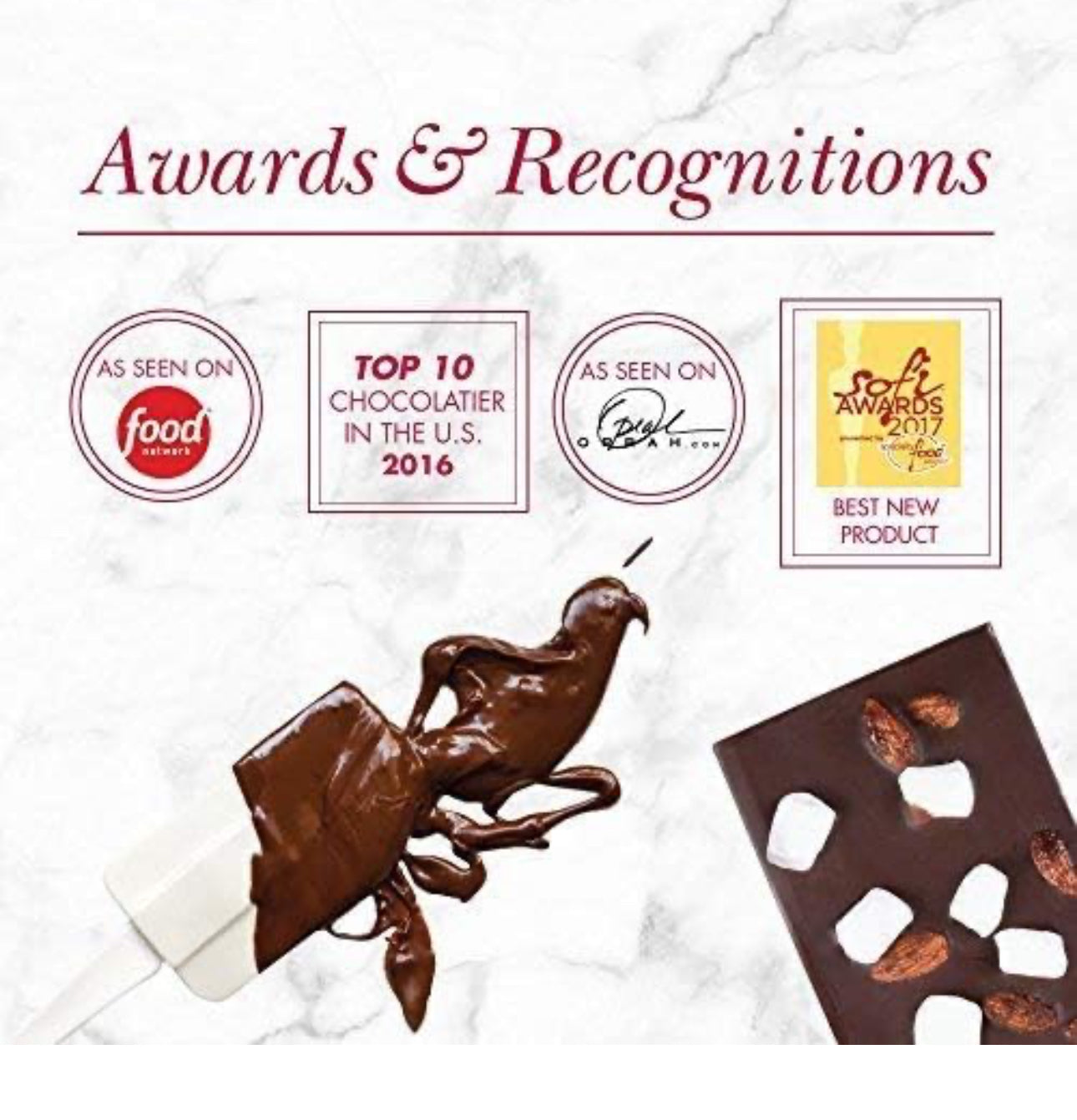 Chuao Chocolatier Taste the Joy Mini Gourmet Chocolate Bar Gift Box | Milk and Dark Chocolate Variety Sampler -16 Mini Bars