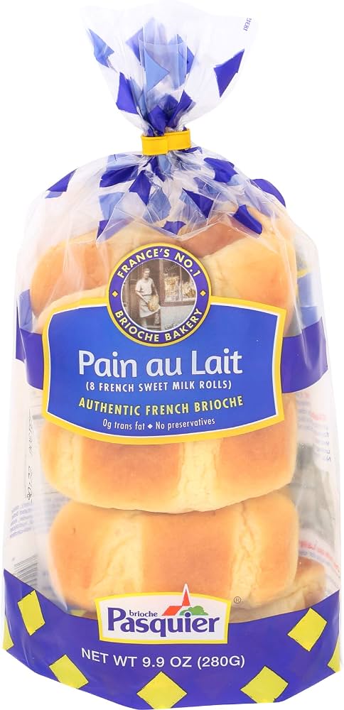 Brioche Pasquier Authentic French Pain au Lait Brioche Rolls, 9.9 oz