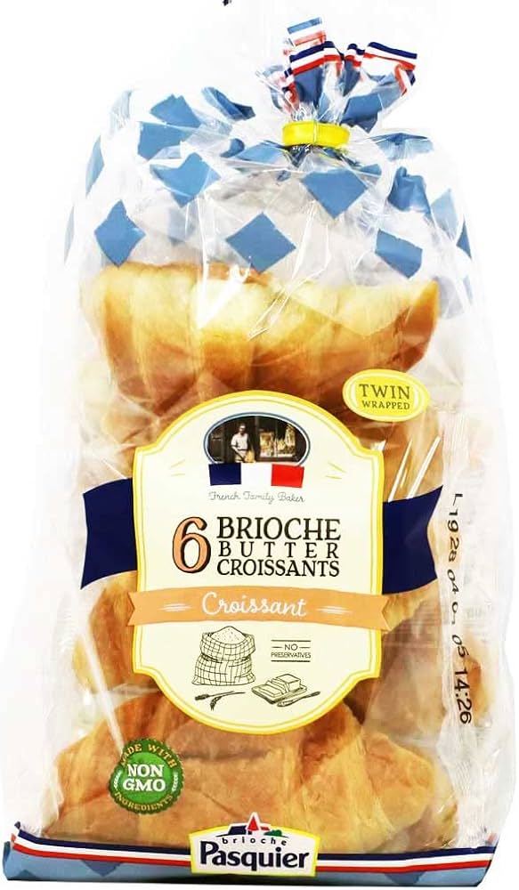 Brioche Pasquier Authentic French Butter Croissants — 8.5 oz, Pack of 2