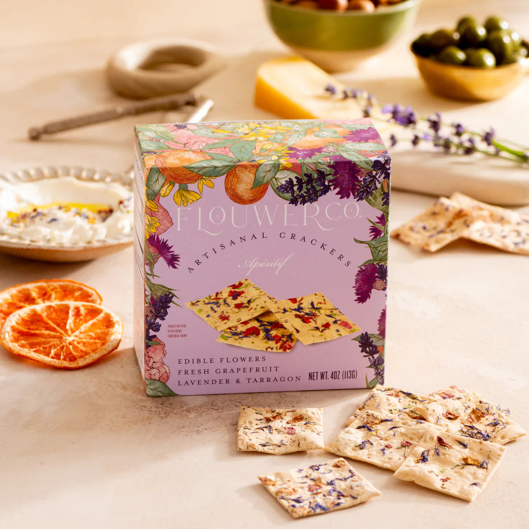 Flouwer Co Artisanal Crackers, Apéritif - Pack of 2