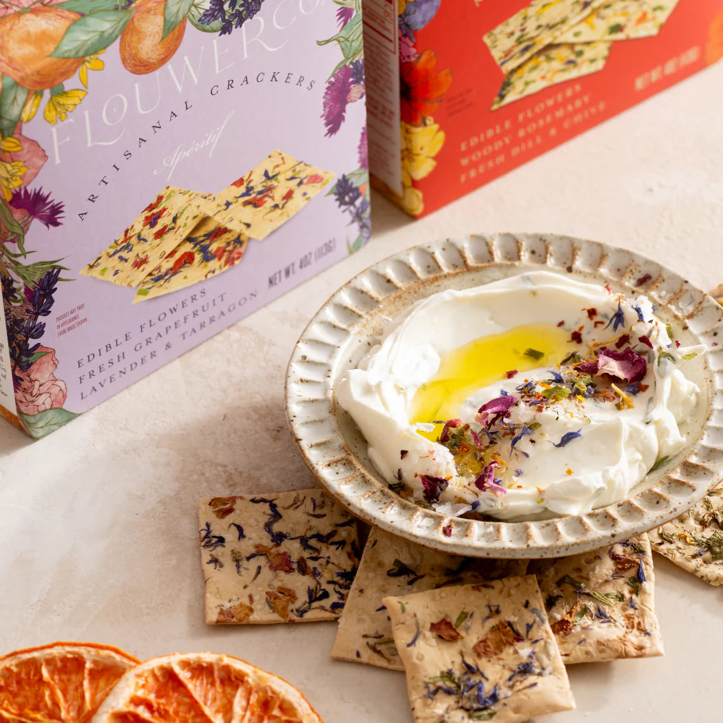 Flouwer Co Artisanal Crackers, Apéritif - Pack of 2