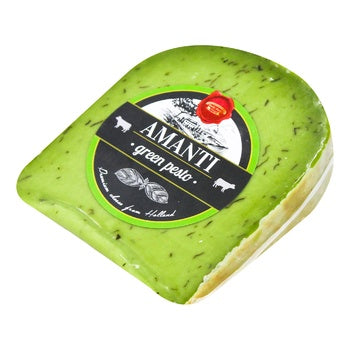 Amanti Green Gouda Pesto Cheese, 8 oz