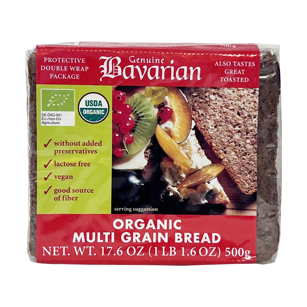 Pema Organic Bavarian Whole Rye Multigrain Bread, 375g- Pack of 3