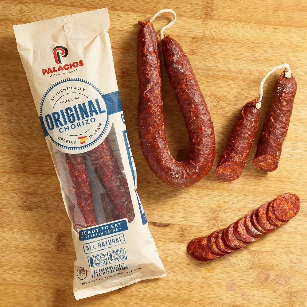Chorizo Autentico Mild by Palacios, Imported from Spain, 7.9 oz