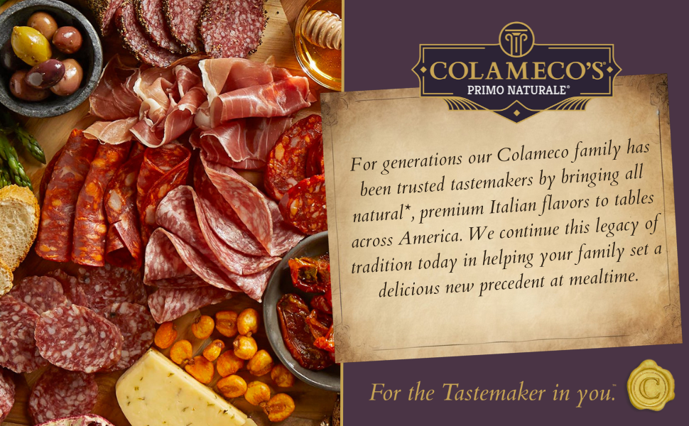 Colameco’s American Style Deli Selection TRIO Meats, Uncured Genoa, Uncured Pepperoni & Uncured Hard Salami