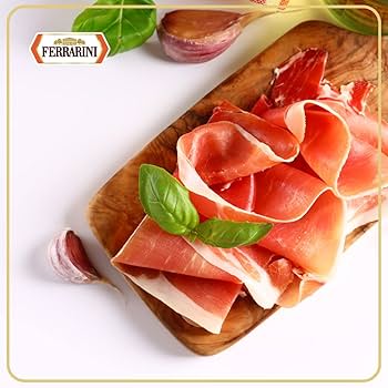 Ferrarini Prosciutto di Parma DOP - Authentic Italian Cured Ham, Sliced 1 lb - Pack of 4