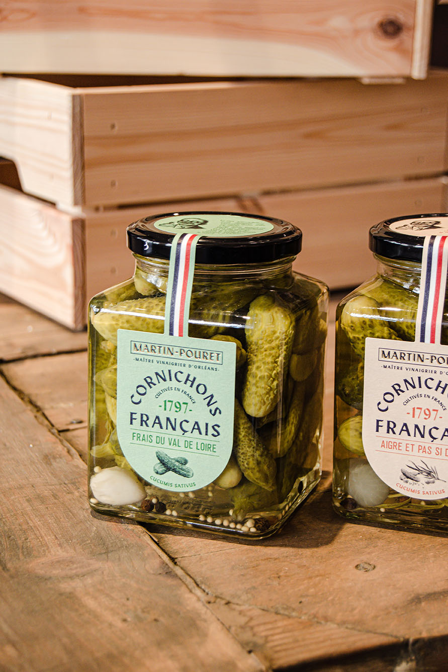 Fresh Loire Valley Cornichons Gherkins, Martin Pouret, 9.52 oz