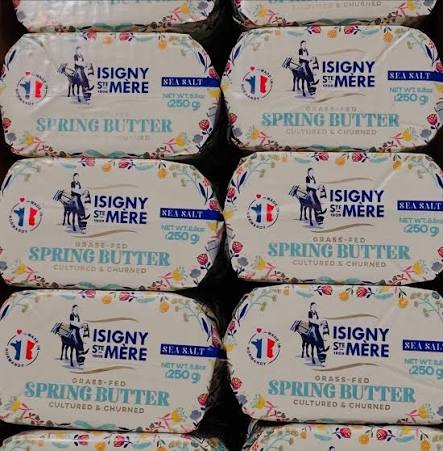 Isigny Ste Mère Grass-Fed Spring Butter with Sea Salt – 8.8 oz