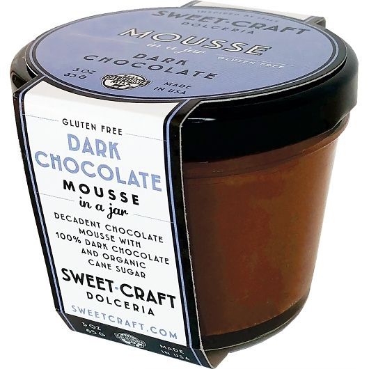 Sweet Craft Dolceria Dark Chocolate Mousse, 3 oz each - Pack of 12
