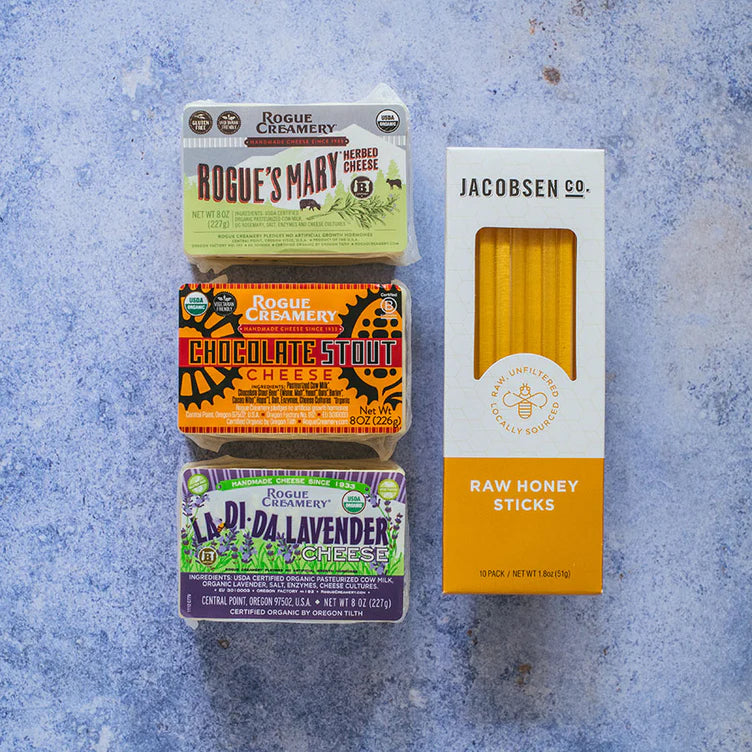 Rogue Creamery Cheese Trio & Honey Sticks