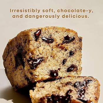 Gourmet Banana Bread, Baked Fresh for Each Order, Made with Belgian Chocolate Chips, Individually Wrapped to Arrive Soft & Moist - Pack of 6