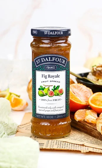 St. Dalfour Fig Royale Fruit Spread - 10oz - 100% from Fruit, No Artificial Ingredients, Non-GMO, No Cane Sugars, All Natural, Made in France - Pack of 2