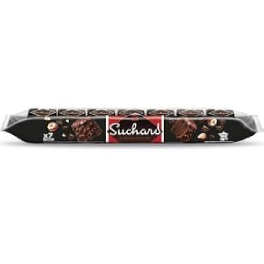 Suchard Rochers Dark Chocolate Noir Fourres Praline, 7 pieces