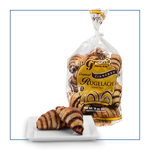 Green's Bakery Chocolate and Cinnamon Rugelach Croissants - Pack of 3