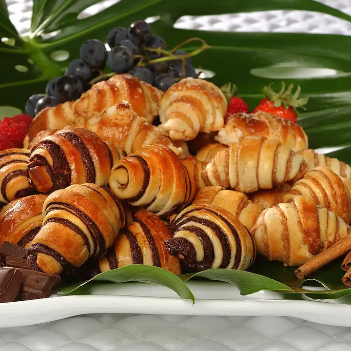 Green's Bakery Chocolate and Cinnamon Rugelach Croissants - Pack of 3