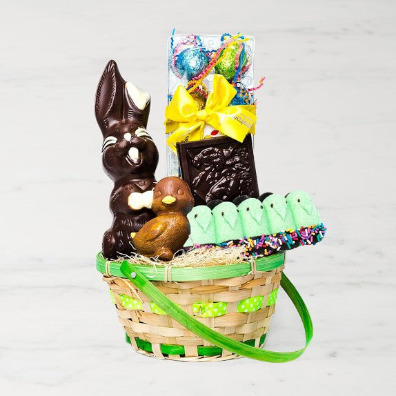 Jacques Torres Gourmet Dark or Milk Chocolate Smiling Easter Bunny - Pack of 2