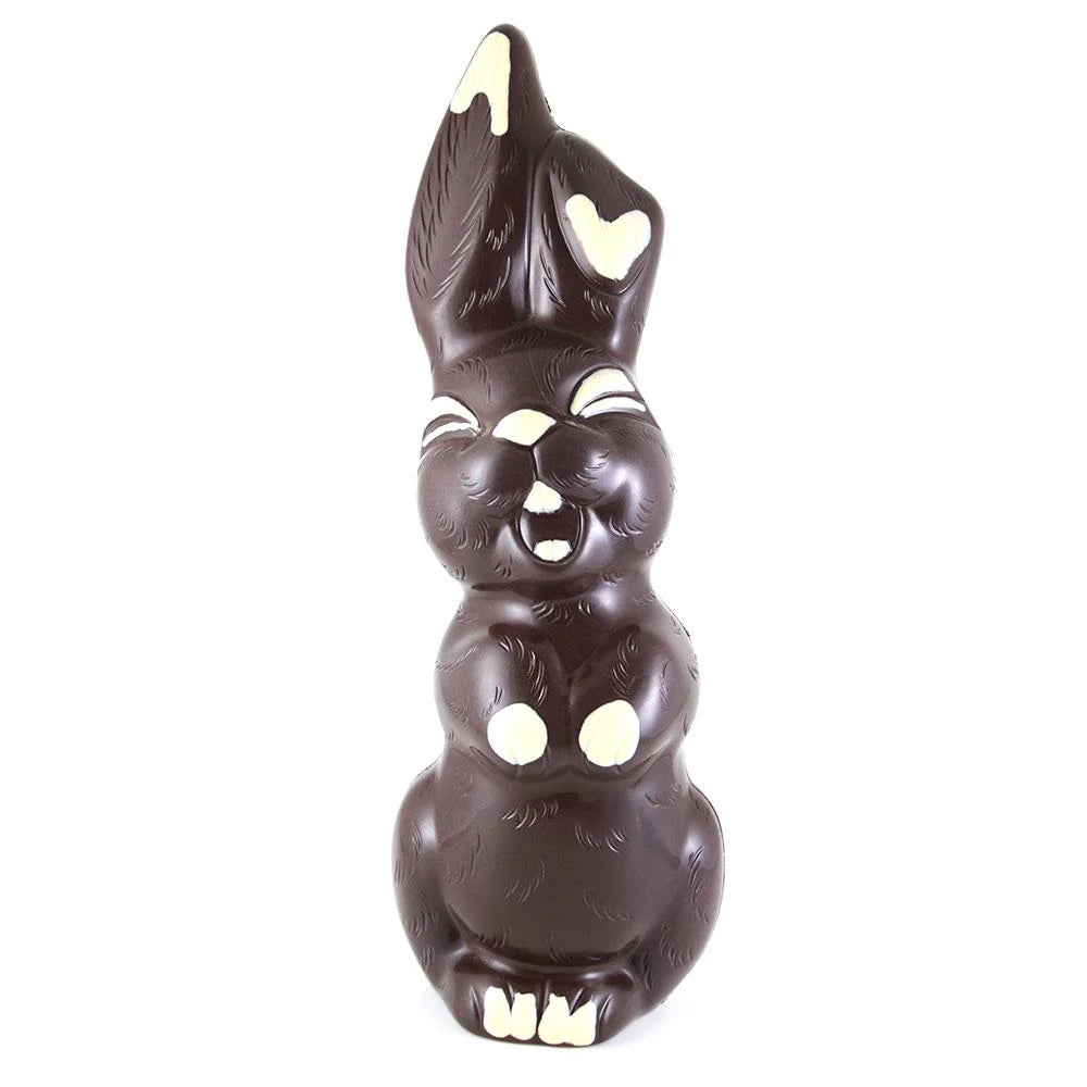 Jacques Torres Gourmet Dark or Milk Chocolate Smiling Easter Bunny - Pack of 2