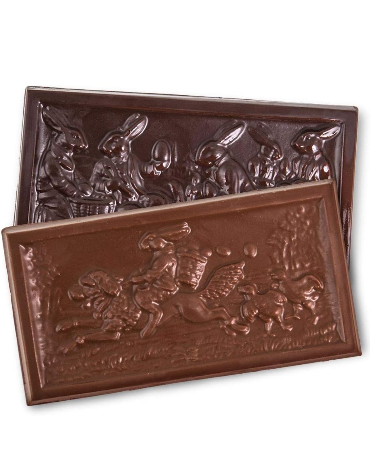 Jacques Torres Chocolate Dark & Milk Chocolate Easter Bar Duo - Pack of 2