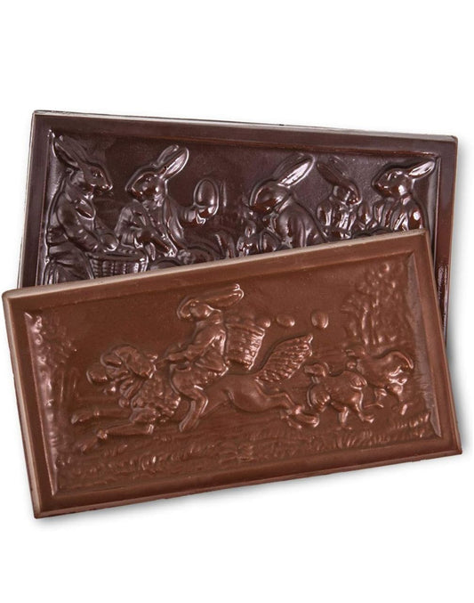 Jacques Torres Chocolate Dark & Milk Chocolate Easter Bar Duo - Pack of 2