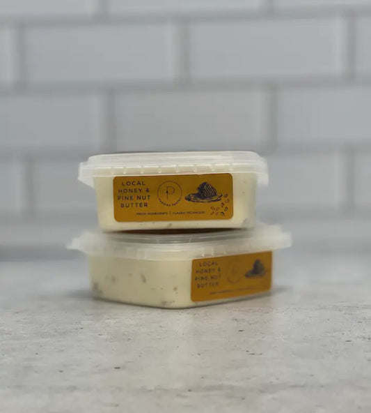 French Whipped Local Honey & Pine Nut Butter, Gluten Free, Soy Free, Vegetarian,6 oz - Pack of 2