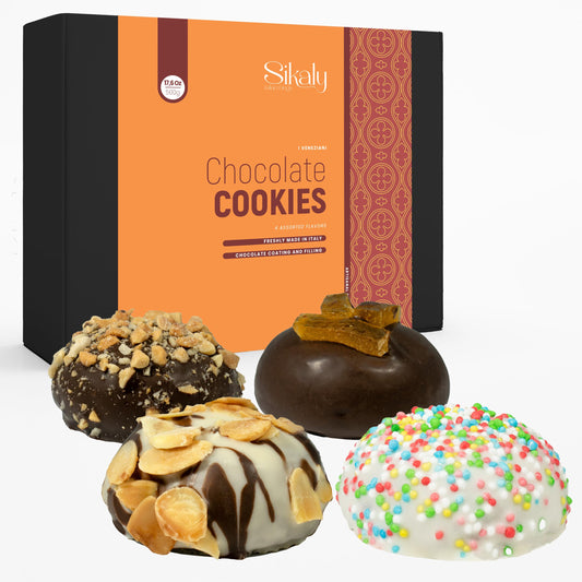 Biscotti Italian Cookies, includes 16 Gourmet Chocolate Cookies