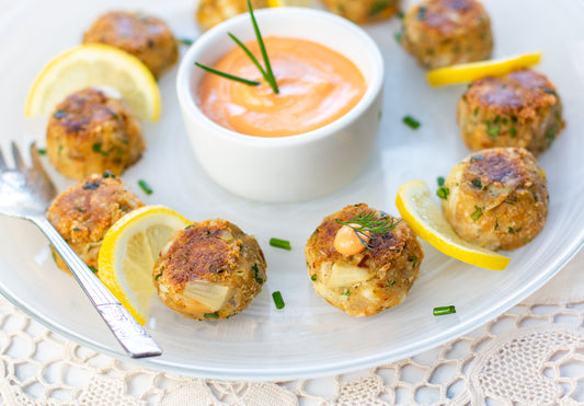 Plant Based Vegan Crab Cake Bite Poppers, 2 lb - 6/Case