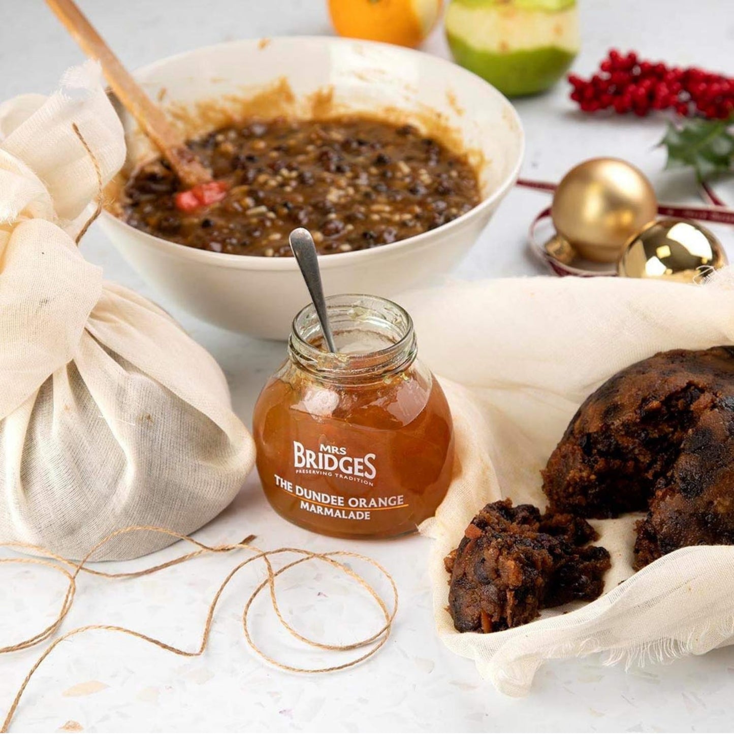 Mrs Bridges Triple Marmalade Juco Bag, Made in Scotland - Pack of 3