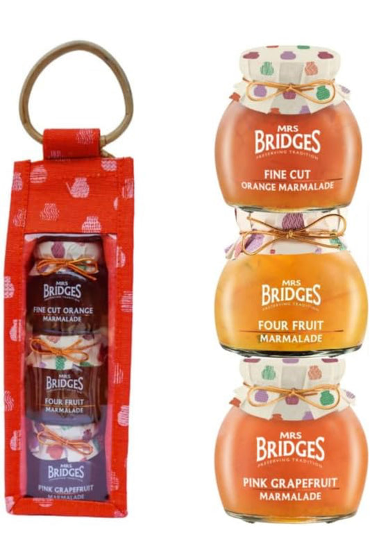 Mrs Bridges Triple Marmalade Juco Bag, Made in Scotland - Pack of 3