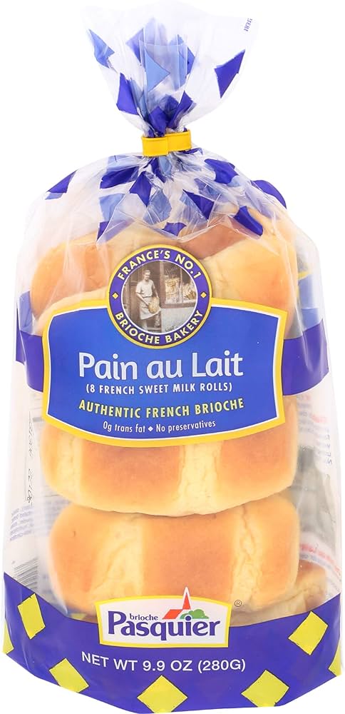 Brioche Pasquier - Authentic French Brioche Pain au Lait Sweet Milk Rolls, 9.9 oz