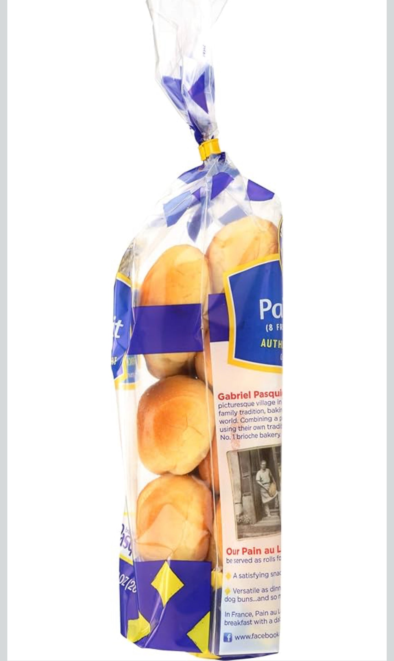 Brioche Pasquier - Authentic French Brioche Pain au Lait Sweet Milk Rolls, 9.9 oz