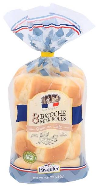 Brioche Pasquier - Authentic French Pain Au Lait Brioche Rolls, 9.9 oz