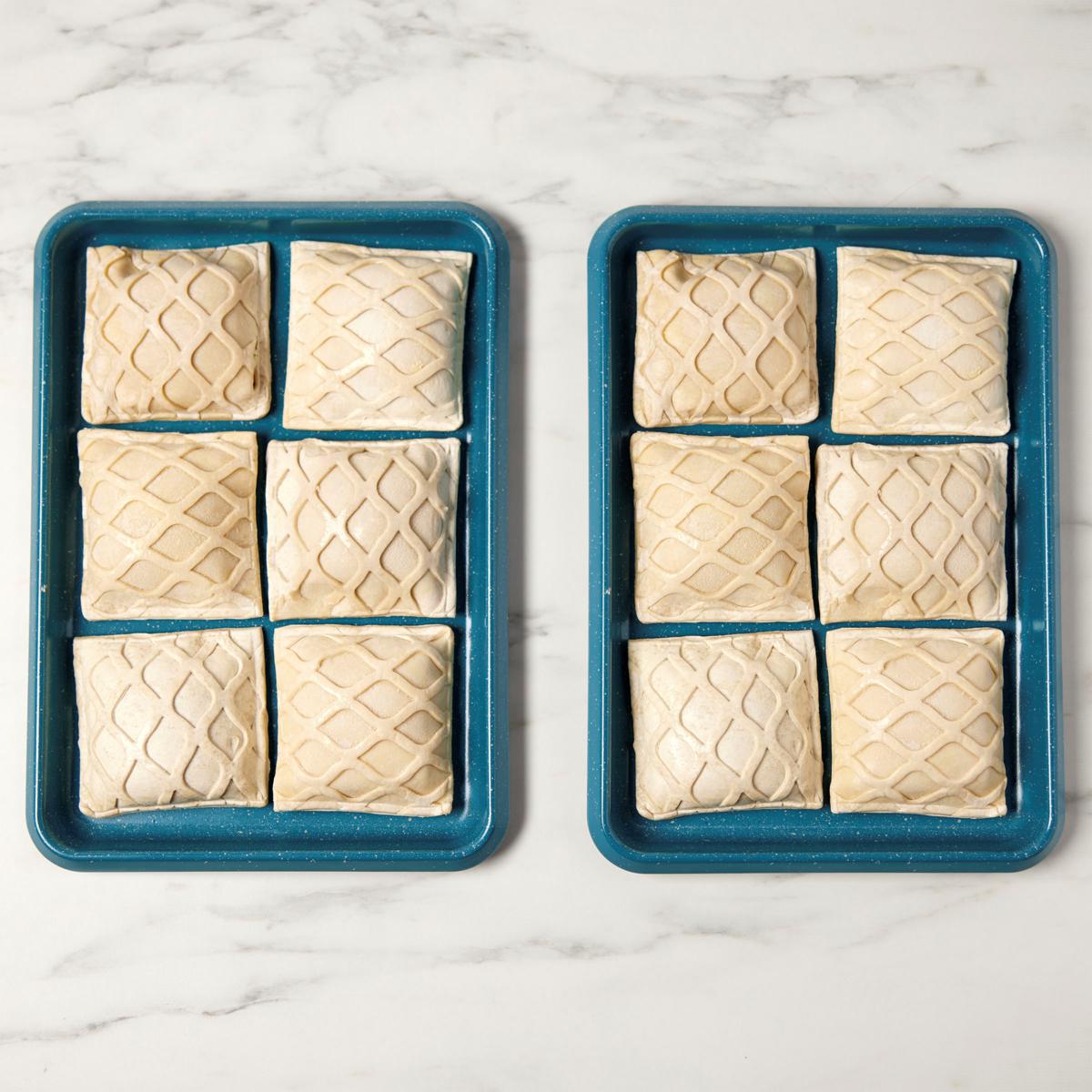 Wild Salmon Wellington Puff Pastries Salmon Wellington w/Spinach, Lemon and Cheddar Sauce, 6.7 oz each - includes 12