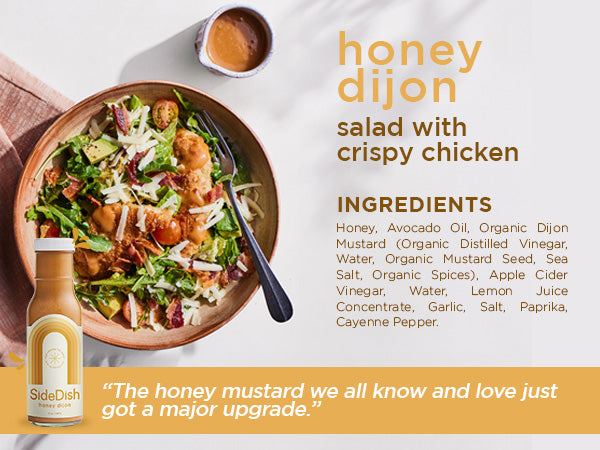 SideDish, Refined Sugar Free Salad Dressing - Southwest, Honey Dijon, Miso Caesar Salad Dressing - Pack of 3