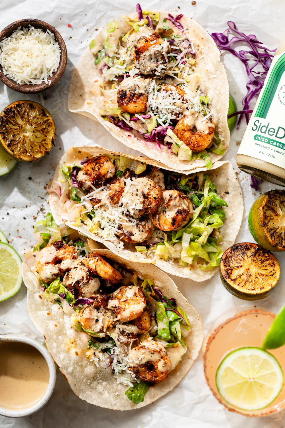 SideDish, Refined Sugar Free Salad Dressing - Southwest, Honey Dijon, Miso Caesar Salad Dressing - Pack of 3