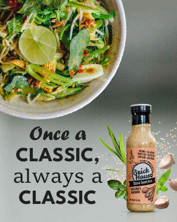 Low Sodium Salad Dressing Variety - Vegan Salad Dressing Option, Balsamic Vinaigrette Dressing, Avocado Ranch Dressing by Brick House - Pack of 6