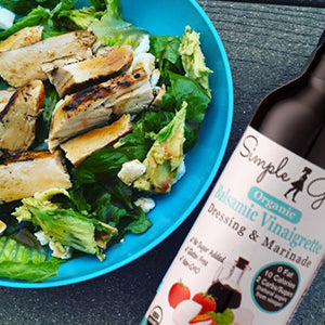 Simple Girl Organic Salad Dressing Variety - Sweet Vinaigrette, Balsamic Vinaigrette, Sweet Mustard and Citrus Ginger - Sugar Free Dressings - Pack of 4