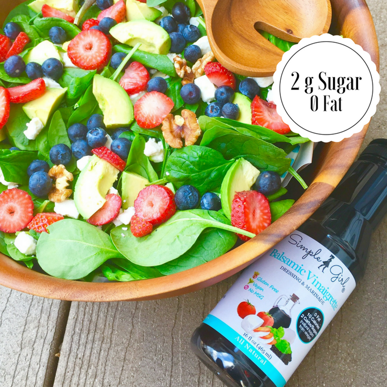 Simple Girl Organic Salad Dressing Variety - Sweet Vinaigrette, Balsamic Vinaigrette, Sweet Mustard and Citrus Ginger - Sugar Free Dressings - Pack of 4