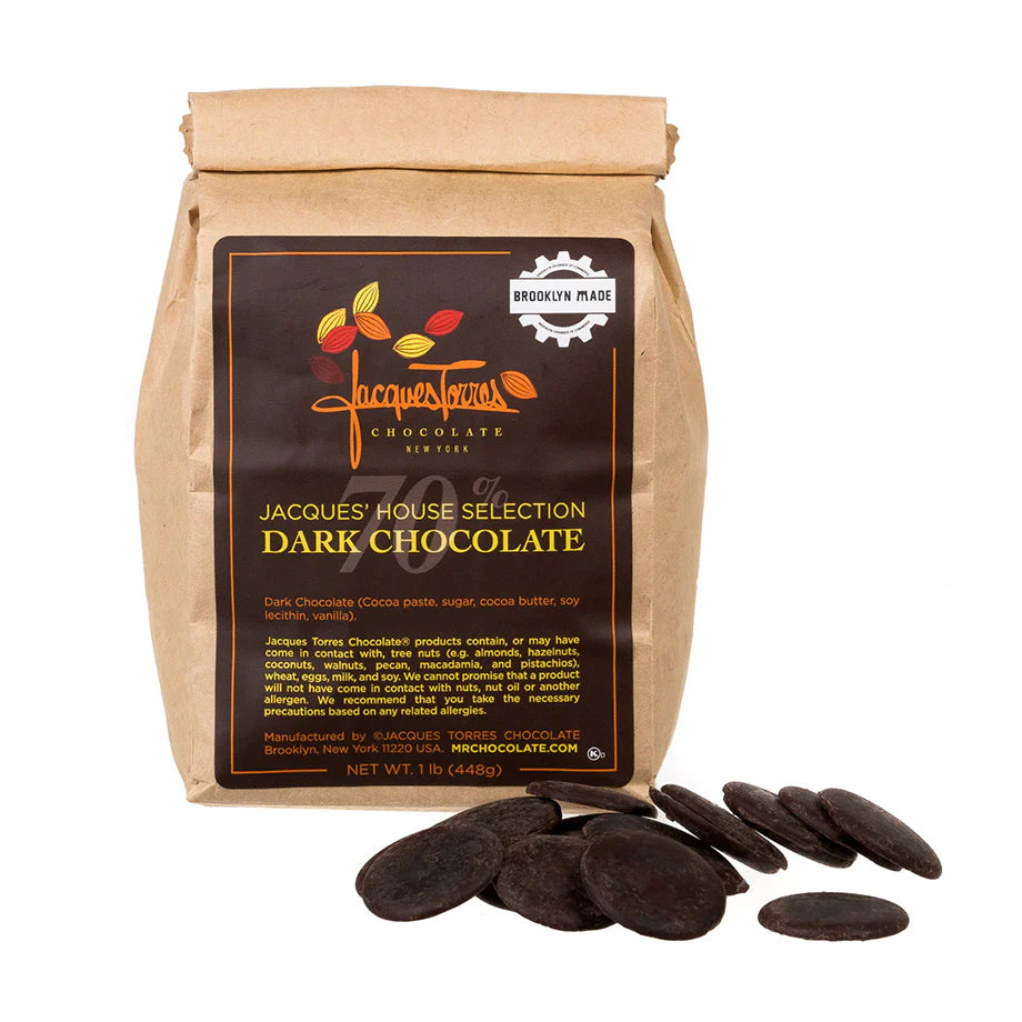 Jacques Torres Bake It All Bundle - Dark Chocolate Disca, Chocolate Chip Cookie Mix & Milk Chocolate Discs