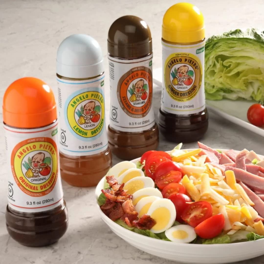 Pietro Dressings Lemon Dressing - Natural, Delicious Marinade - Gluten Free, MSG Free, Vegan Salad Toppings - Pack of 2