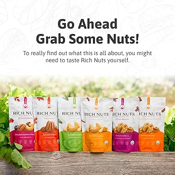 Rich Nuts Brilliant Balsamic Gourmet Sprouted Walnuts | Vegan, Paleo, Keto | Balsamic Vinegar, Garlic and Sea Salt - Pack of 2