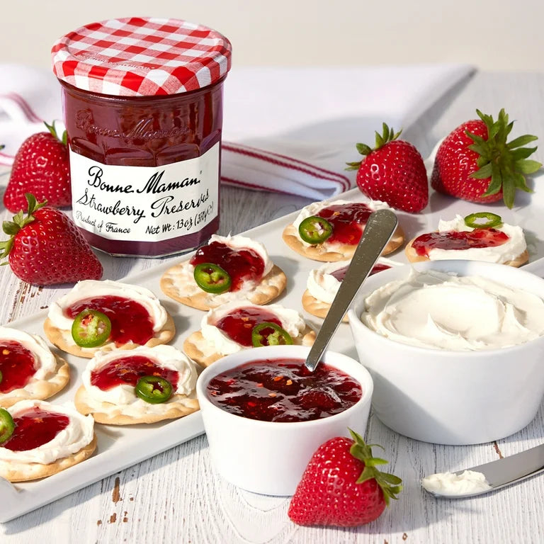 Bonne Maman Fruit Bonne Maman Preserves, Variety - Strawberry, Cherry, Apricot, 13 oz - Pack of 3