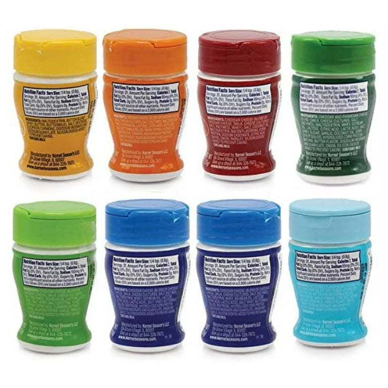Kernel Season's Popcorn Seasoning Mini Jars Variety Pack - Pack of 8