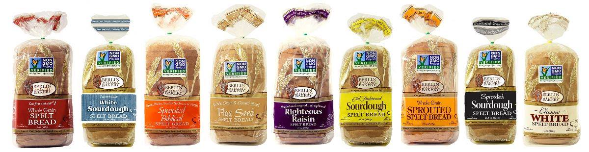 Whole Grain Sprouted Spelt Bread - Pack of 2