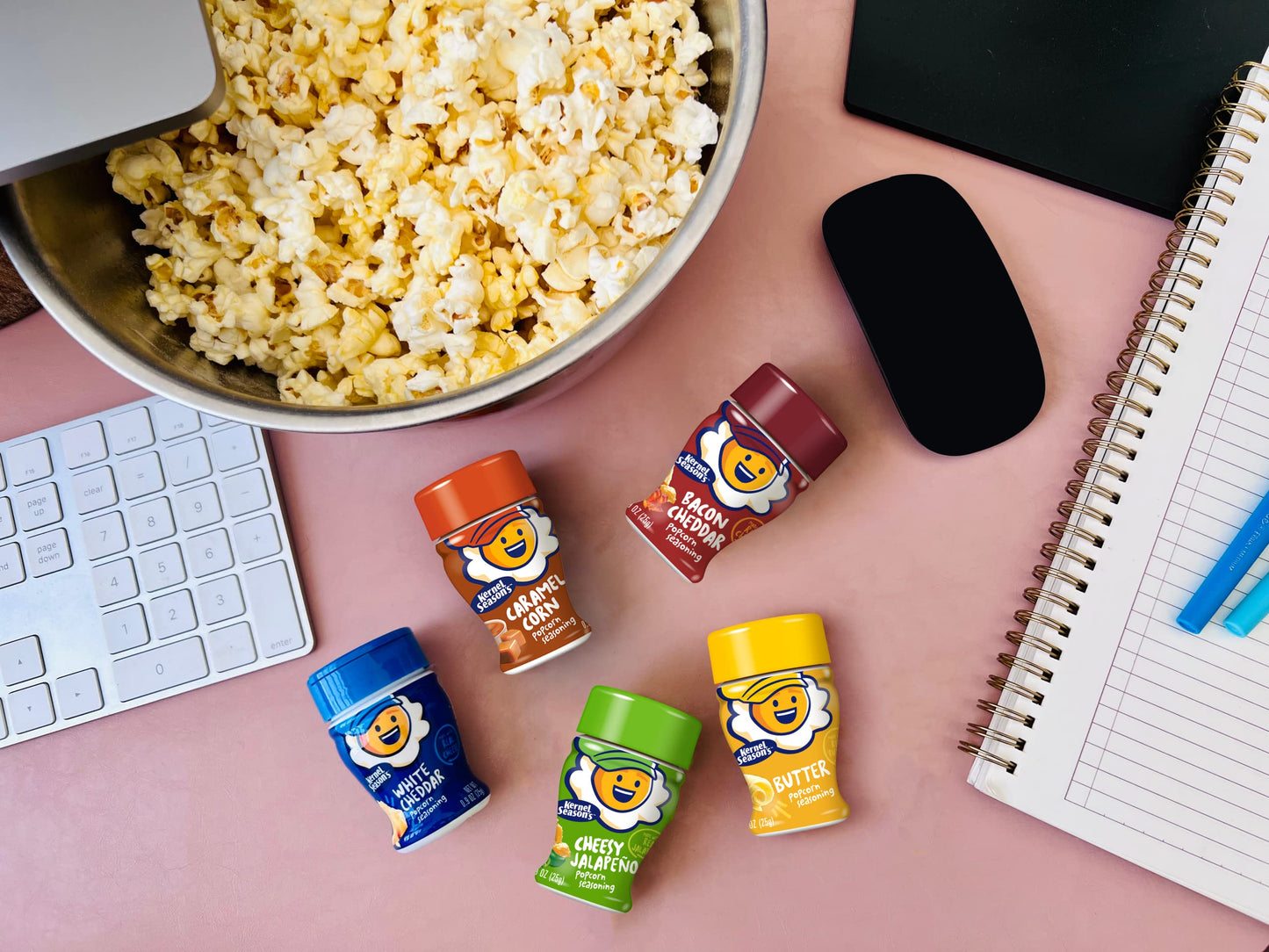 Kernel Season's Popcorn Seasoning Mini Jars Variety Pack - Pack of 8